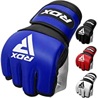RDX Guantes MMA para Artes Marciales Entrenamiento | Maya Hide Skin Cuero Grappling Guantillas | Bueno para Sparring…
